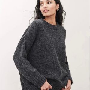 Jenni Kayne alpaca cocoon crewneck in heather grey